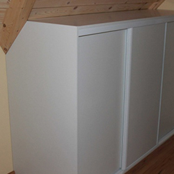 Cupboard under roof